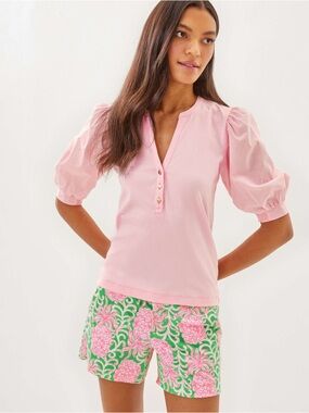 NWT Lilly Pulitzer Ronson Knit Top in Pink Muse Size XXL